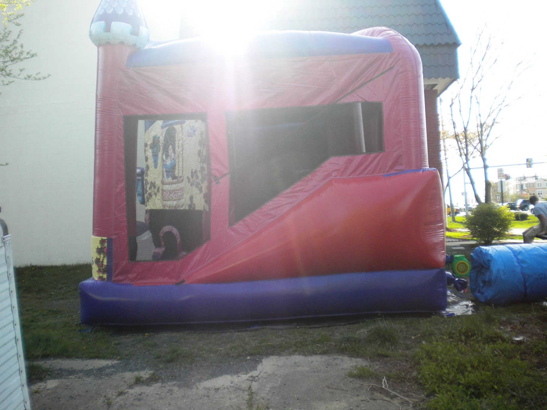 Disney Princess Combo Jumper Moonbouce Bounce House Right Side View