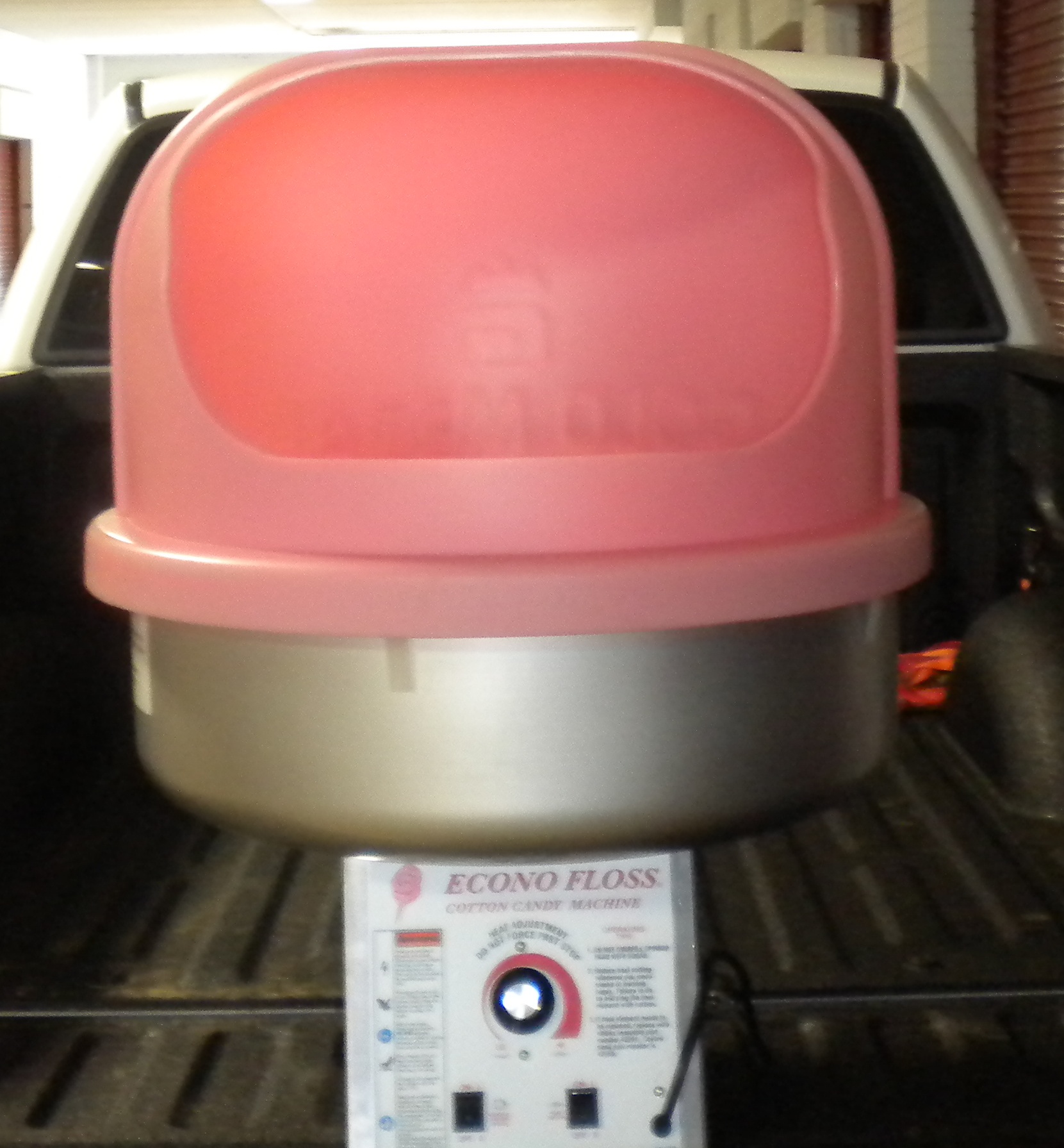 Pink Cotton Candy Machine Front View