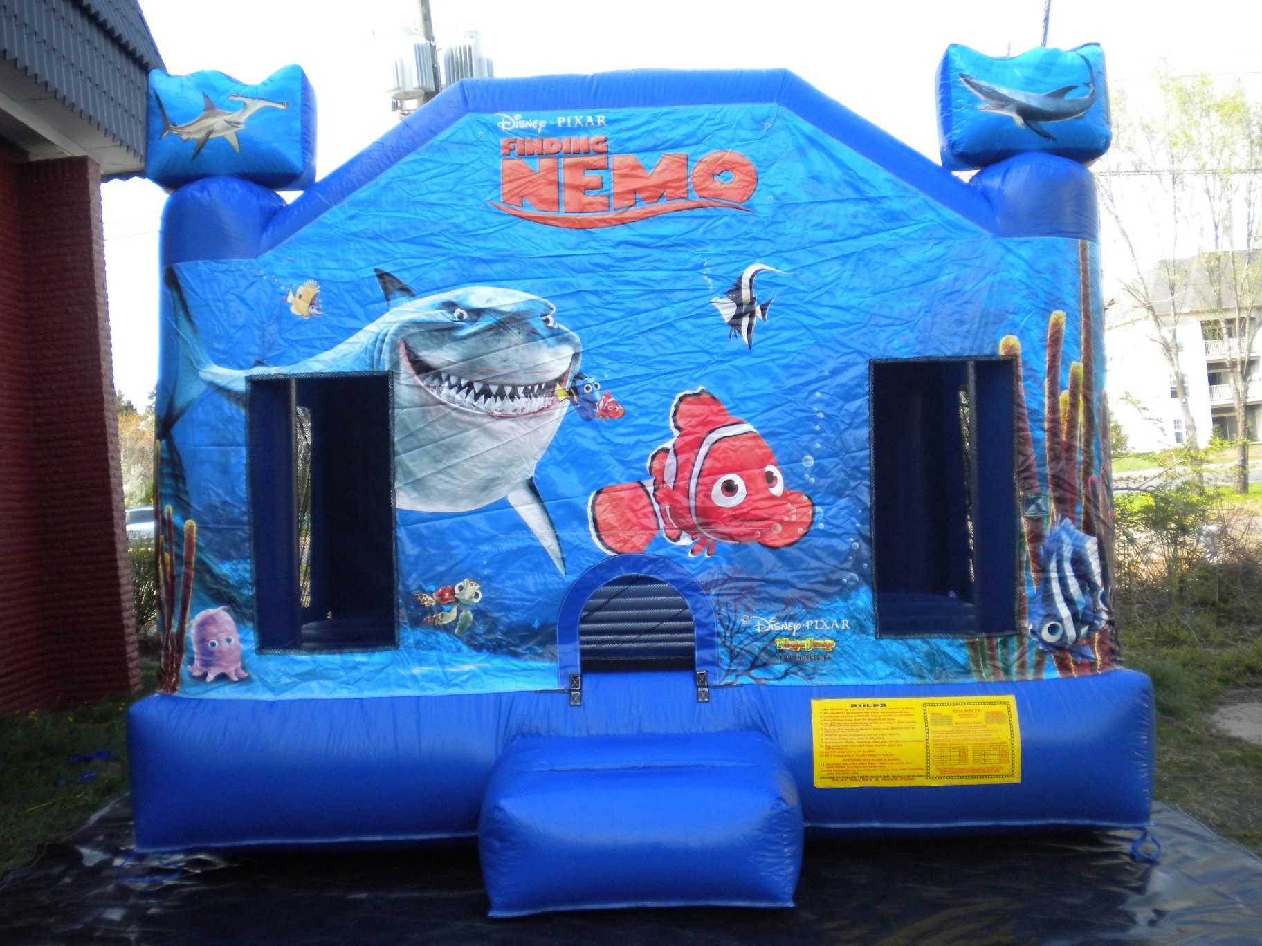 Finding Nemo Jumper Moonbouce Bounce House Front View