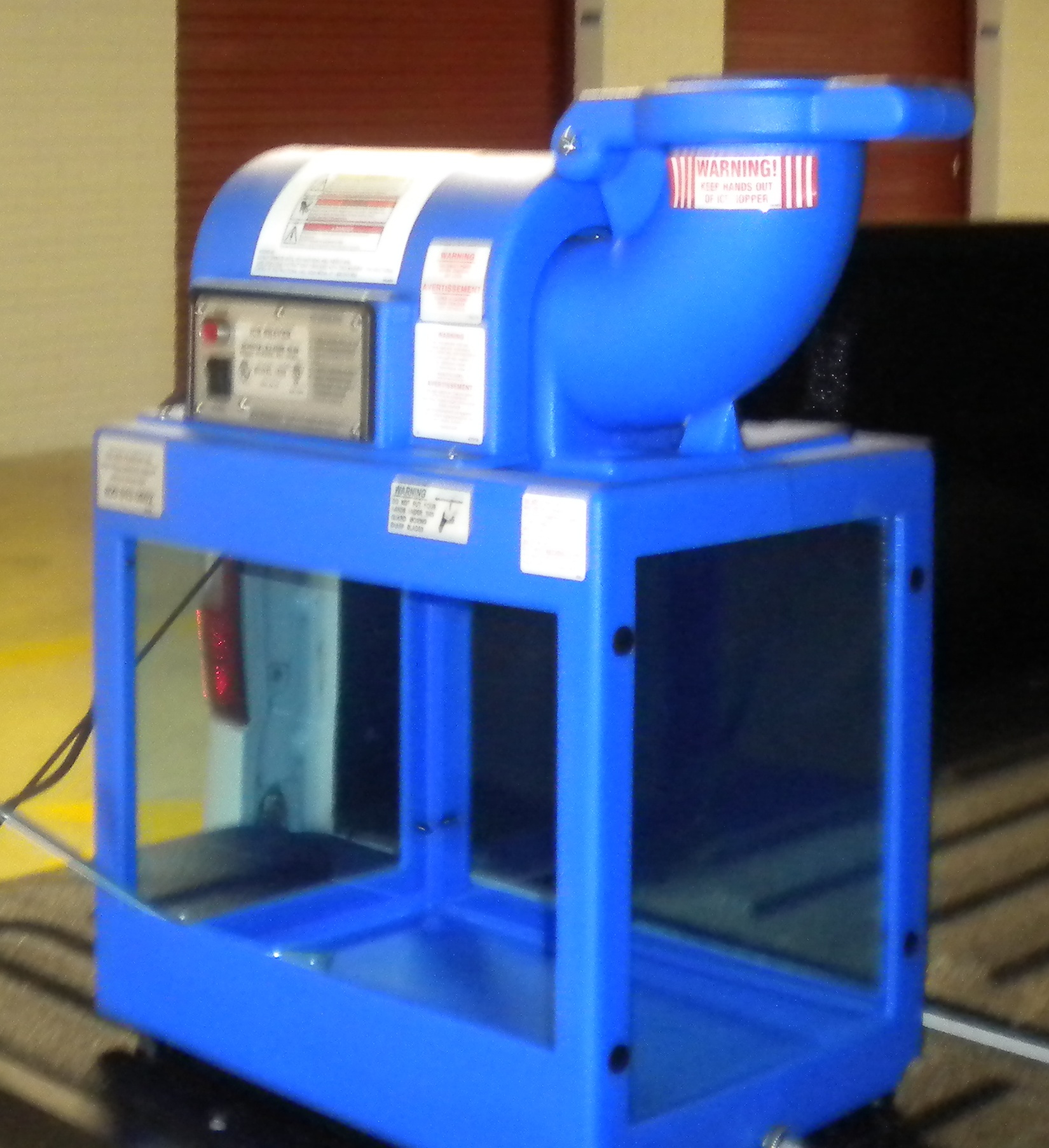 Snow Cone Machine Front Right View